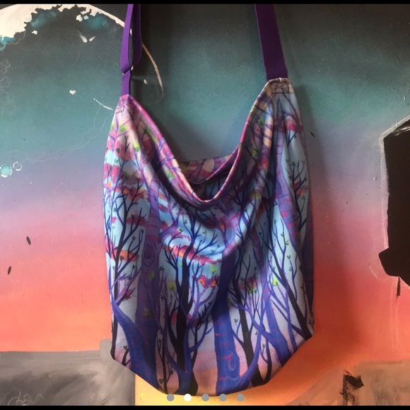 Purple Treetops Tote Bag - Picture 2 of 4